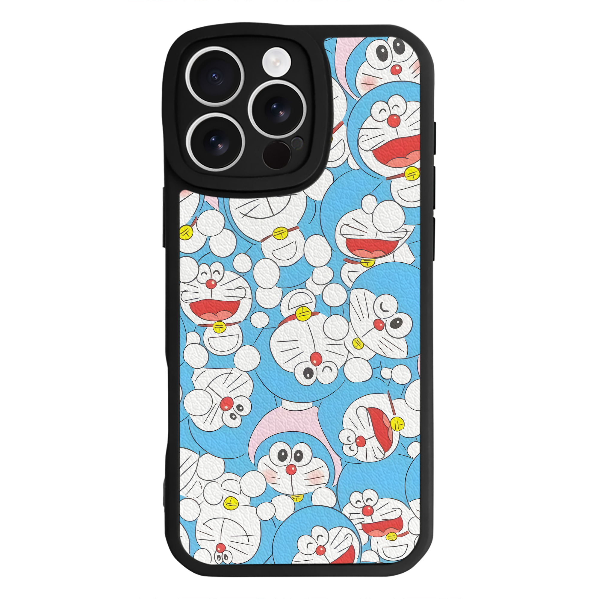 （画像用） ドラえもん Doraemon 【iPhone 16シリーズ対応】シリコンスマホケース（レザー調） 材質：シリコン